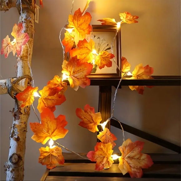 Maple Leaf LED String Lights, NEW, Festive, Autumn, Fall Decor - Picture 6 of 14